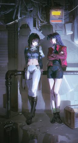 Marciana & Misato [Nikke x Evangelion](1750x3200)