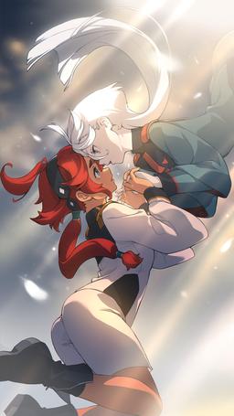 Suletta Mercury & Miorine Rembran [Mobile Suit Gundam Witch from Mercury] (1800x3200)