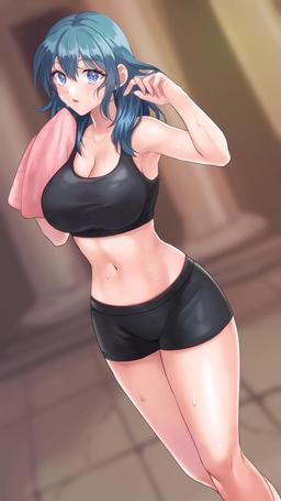 Post Workout Byleth [Fire Emblem] (1800X3200)