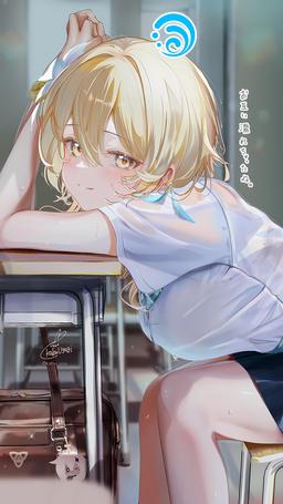 'Cute Classmate' LUMINE 💛 [Genshin Impact] (2880x5120) 8K Version in Comments