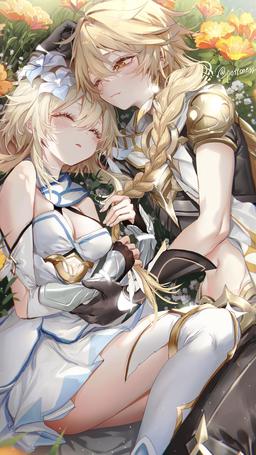 Lumine & Aether[Genshin Impact](1800x3200)