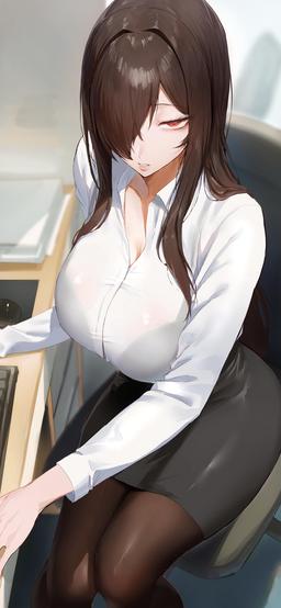 Office Lady [Original ] (2359x5105)