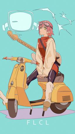 On the vespa [FLCL] (3188X5664)