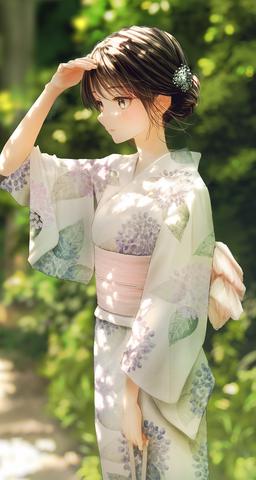 Yukata Girl [Original](1600x3000)