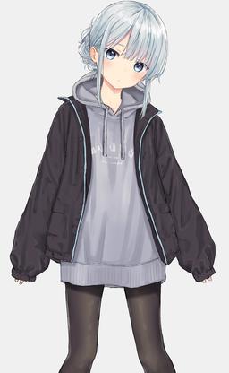 Gray Hoodie [Original] (1478X2400)