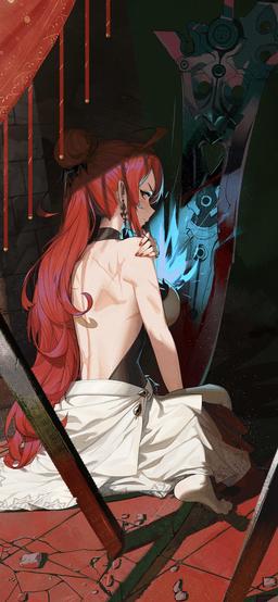 Elizabeth Rose Bloodflame [Hololive] (1893x4096)