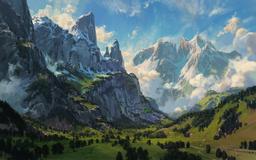 Mountain Valley by Philipp -Soma- Urlich