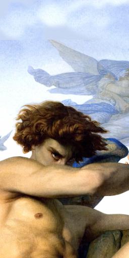 Fallen angel, by Alexander Cabanel, 1847