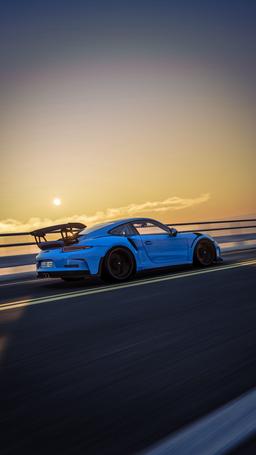 Porsche 911 sunset