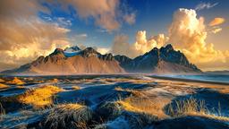 Vestrahorn mountains in Stokksnes, Iceland[1920x1080]