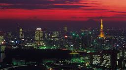 Tokyo Basking in a Red Sunset [3840x2160]