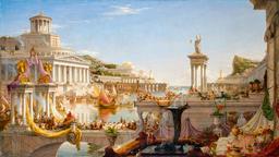 The Course of Empire: The Consummation of the Empire by Thomas Cole, 1836 [3840x2160]