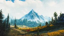 Witcher 3 Skellige Mountain - Ansel paint filter (Screenshot by u/Hello_Hurricane) [2560x1440]